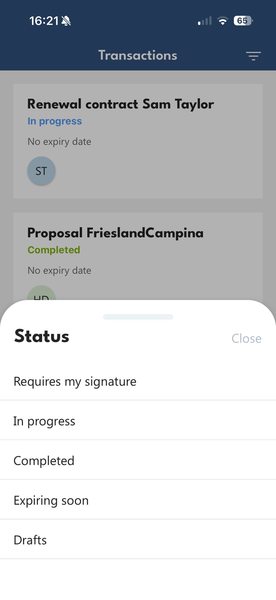 ValidSign App signing