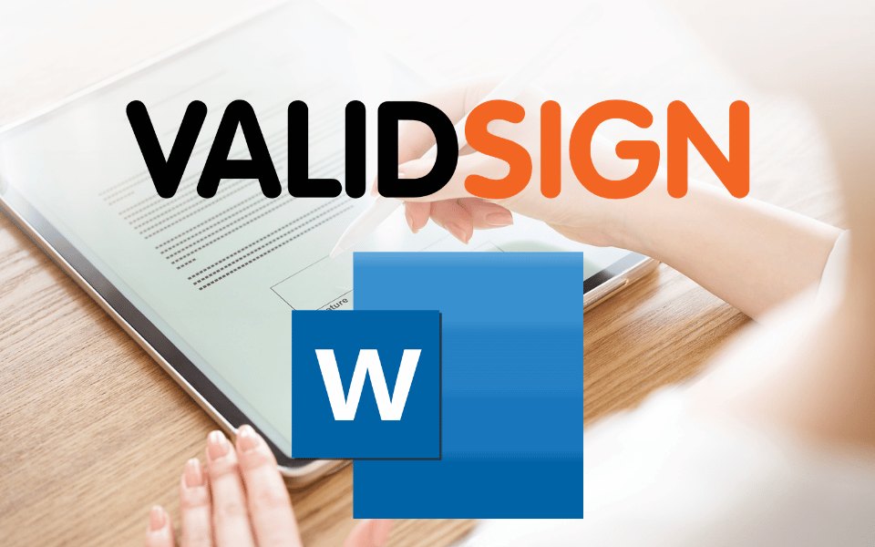 Digitaal ondertekenen met ValidSign vanuit Word