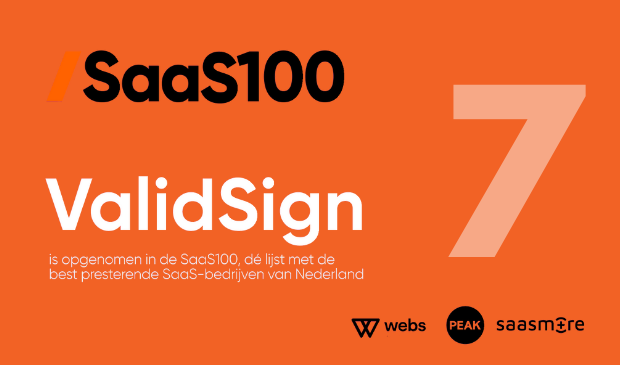 ValidSign in Top 10 best presterende SaaS-bedrijven