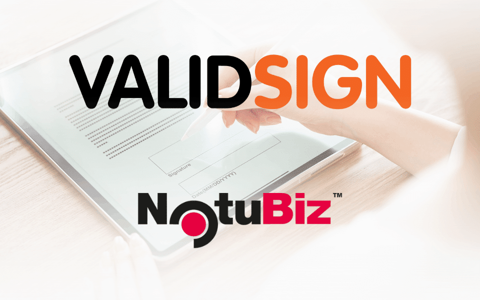 Webinar: Digital signing with ValidSign from NotuBiz